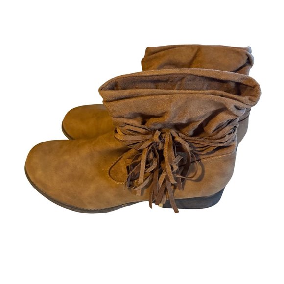 Mudd brown ankle fringe size 10 M boots - Picture 8 of 8